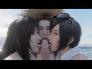 aerith tifa yuffie final fantasy fantasy hmv 1080p